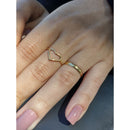 Uma aliança ouro 18 kilates 3 mm 1,50 gramas  mais anel coração ouro 18 kilates 1 grama