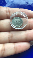 3 Moedas Estrangeira Variadas Para Coleção 3 lindas Moedas Novas em Cápsulas