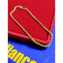 Pulseira ouro 18 kilates torcida 1,20 gramas 2mm 17 Cm