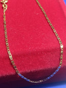 Pulseira Piastrine Ouro 18 Kilates 0.50 Gramas 1.20 mm 17 Cm