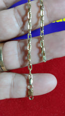 Pulseira Oca Ouro 18 kilates 2.80 Gramas 3 mm