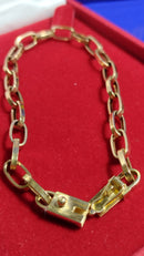 Pulseira Oca Ouro 18 kilates 7 Gramas 5 mm