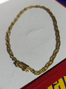 Pulseira Transadas Ouro 18 Kilates 3.10 Gramas 2.50 mm 17 Cm