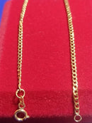 Pulseira Unisex Corrente Ouro 18 Kilates Peso 0.80 Gramas 2 mm 21 Cm