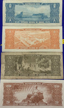 4 Cédulas Republica dos Estados Unidos do Brasil Antigas Coleção