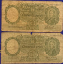 2 Cédulas 50 Pesos