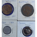 12 moedas estrangeiras coleção e colecionadores