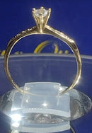 Solitário Deputante Ouro 18 Kilates 15 Anos 1.10 Gramas Zircônia 4 mm