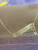 Pulseira Chapinha Com Carrinho 0.70 Grama Ouro 18 Kilates 13 Cm