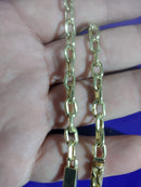 Pulseira Cadeado Ouro 18 kilates 9 gramas 6 mm Oca