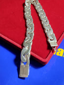 Pulseira de prata 950 Direito Esquerda 55 Gramas 10 mm 22 Cm Grossa