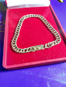 Pulseira ouro 18 kilates Elos 10 gramas 7 mm 20 Cm  Oca 22 Cm