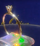 Solitário Deputante Ouro 18 Kilates 15 Anos 1.10 Gramas Zircônia 4 mm