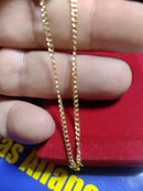 Pulseira Unisex Corrente Ouro 18 Kilates Peso 0.80 Gramas 2 mm 21 Cm