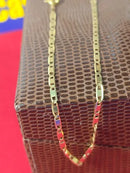 Pulseira Piastrine Ouro 18 Kilates Peso 1.10 Gramas 1.50 mm 21 Cm