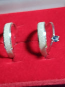 Trio Par aliança Prata 950 5 mm anel Solitario Zircônia 3 mm com anel de 3 mm