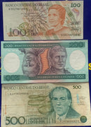 6 Cédulas Antigas Coleção Nacionais Antigas Coleção  Novas