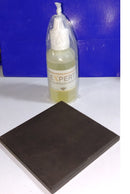 Teste Ouro 22 kilates 1 Vidro e 1 pedra Kit Completo Teste 30 Ml e Pedra  7.50 x 7.50 Cm