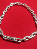 Pulseira de prata 950 Maciça 18.30 Gramas 5 mm 23 Cm