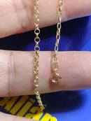 Pulseira Ouro Elos 0,70 Gramas 18 Cm 2 mm