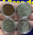 4 Moedas Estados Unidos Estrangeiras para Coleção Novas