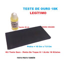 Teste de ouro 18k/750 30ml 1 Pedra para testa Grande de 7,5 x 15,00  cm aproximadamente.
