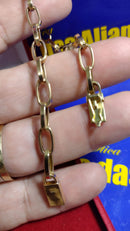 Pulseira Oca Ouro 18 kilates 7 Gramas 5 mm