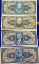 4 Cédulas Republica dos Estados Unidos