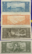 4 Cédulas Republica dos Estados Unidos do Brasil Antigas Coleção Novas e lindas