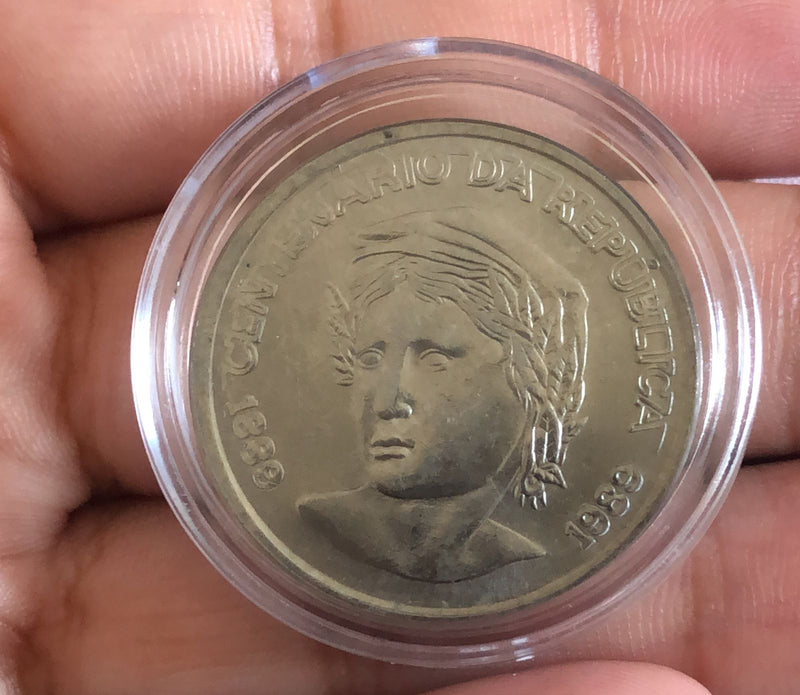 Moeda 1 Cruzado 1988 novo Brasil Na Cápula