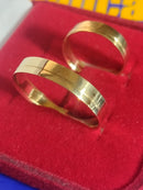 Par Alianças Ouro 18 kilates 7 mm Peso 10 Gramas