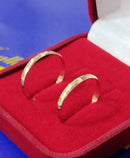 Alianças Boleadas 2 mm Ouro 18 kilates Casamento Noivado Compromisso 2.10 Gramas Maciça