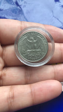 3 Moedas Estrangeira Variadas Para Coleção 3 lindas Moedas Novas em Cápsulas