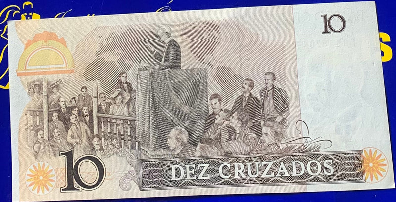 Cédula Dez Cruzados Banco Central Do Brasil  Antigas Coleção Linda Cédulas