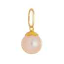 Pingente Pérola 7 mm  Ouro 18 Kilates 0.80 Grama