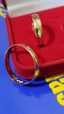 Alianças Maciça Tradicional Boleadas Namoro Ouro 18 kilates Noivado 5 mm 7.20 Gramas