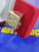 Anel Estrela de Davi  Topo 20 mm x 20 mm
