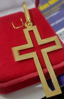 Pingente Cruz Vazada Ouro 18 Kilates 4.70 Gr 49 mm Maciça