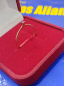 Anel Ouro 18 kilates 1,10 Gramas Pedra Zircônia 3 mm Todas Cores