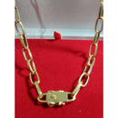 Cordão Ouro 18 kilates 15 gramas 6 mm 65 Cm oco Fecho Gaveta Duplo