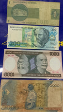 9 Cédulas Nacionais Antigas Coleção  Nova, Raras e Colecionáveis