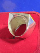 Anel Prata 950 Quadrado 20mm x 20 mm Liso