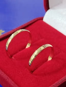 Alianças Boleadas 2 mm Ouro 18 kilates Casamento Noivado Compromisso 2.10 Gramas Maciça