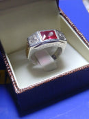 Anel Formatura prata com Simbolo ouro 18k Todos os Cursos