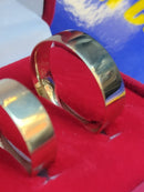 Par de Alianças Casamento Ouro 18 Kilates 10 Gramas 8 mm Larga e linda