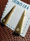 Brincos Modern 16 mm Ouro 18 Kilates  1.80 Gramas