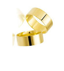 Alianças Casamento Ouro 18 Kilates 7 Gramas 6 mm Maciça