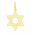 Pingente Estela de Davi Ouro 18 Kilates 3.50 Gramas 30 mm Grande