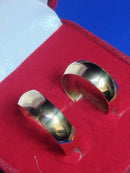 Alianças Boleadas Ouro 18k Noivado e Casamento 12 Gramas 7 mm