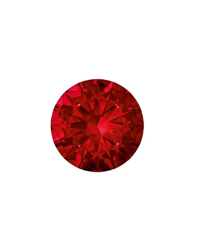 Pedra Zircônia Vermelha Redonda Rubi Para Anel, Pingente, Brinco 5 mm Unidade